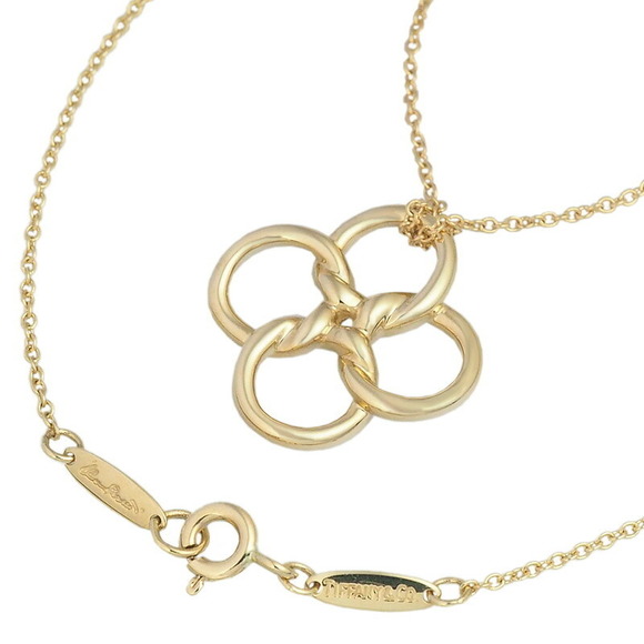 Tiffany Quadrofolio Clover Necklace Yellow Gold